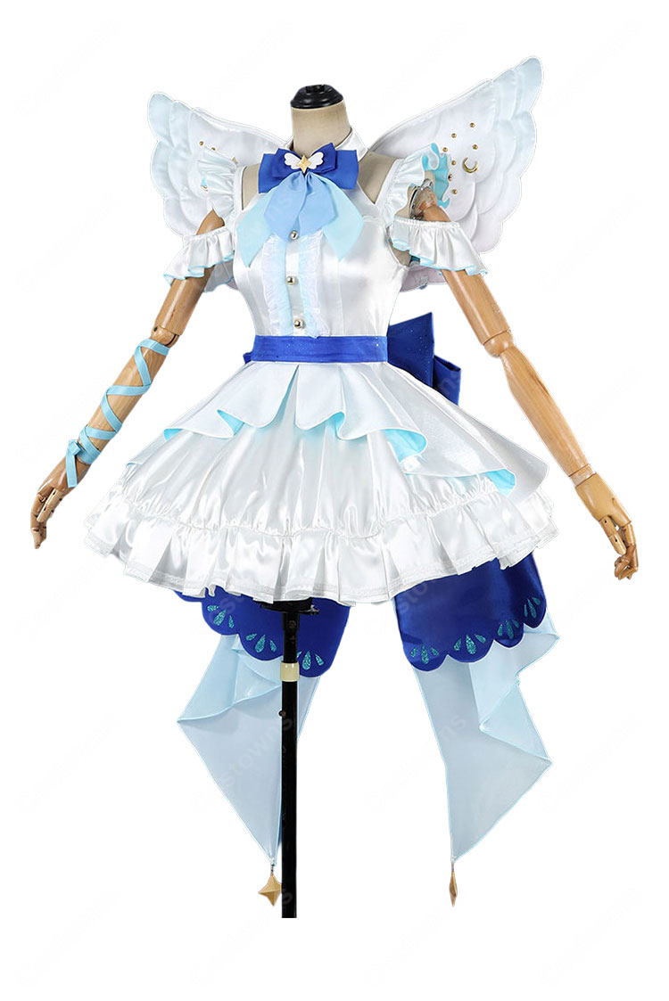 ラブライブ！ μ'sメンバー全9人対応 エンジェル風ステージ衣装 コスプレ衣装 ワンピース・腰リボン付き XS～XXL-3