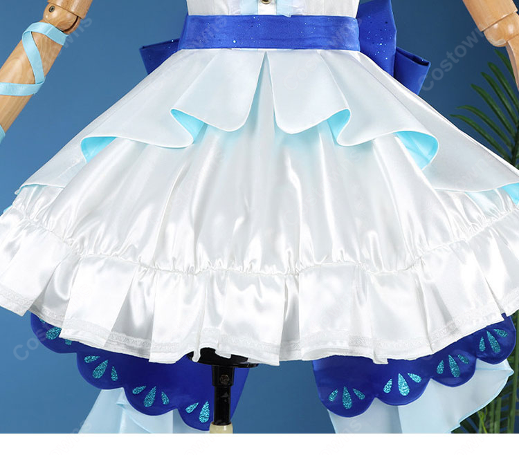 ラブライブ！ μ'sメンバー全9人対応 エンジェル風ステージ衣装 コスプレ衣装 ワンピース・腰リボン付き XS～XXL-12