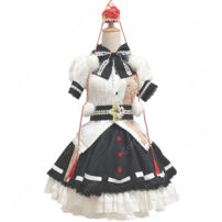 東方ダンマクカグラ 射命丸文 コスプレ衣装 帽子付き レース＆フリルの華やかデザイン 翼・扇子・パニエ追加可(東方Projectシリーズ コスプレ衣装)