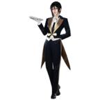黒執事 セバスチャン・ミカエリス 牡蠣モチーフ コスプレ衣装｜シャンパンカラーのサテンラペル・燕尾風ジャケット＆ベスト付き