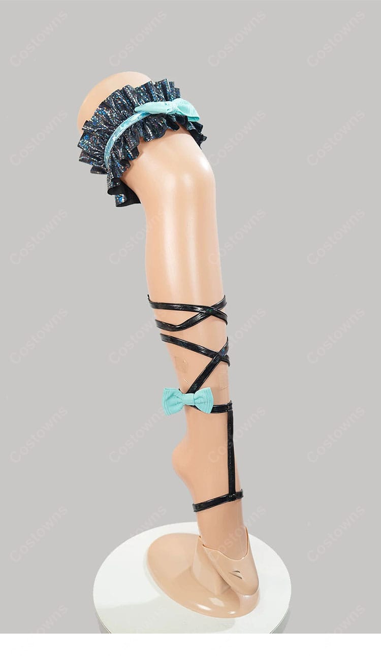 勝利の女神：NIKKE リトルマーメイド（セイレーン）水着風コスプレ衣装｜透け感ロングスカート・ヘッドアクセサリー付き-7