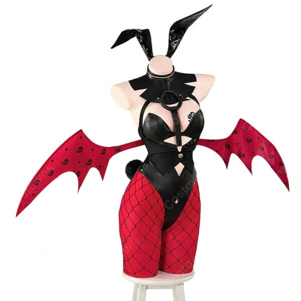 Fate/Grand Order FGO 妖精騎士トリスタン バーヴァン・シー ブラッディ・バニー コスプレ衣装 ハロウィン霊衣Ver. ウサ耳・翼付き元の画像