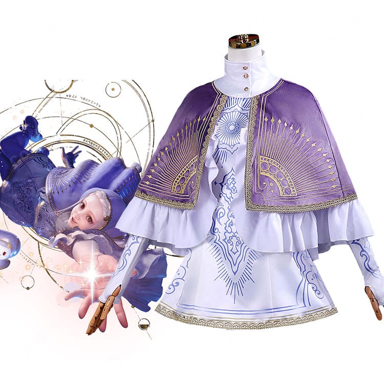 ストリートファイター6 イングリッド コスプレ衣装 Outfit 1 初期衣装 パープルケープ・ヘッドカバー付き フルセット 撮影・イベント用-1