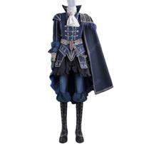 ELDEN RING NIGHTREIGN レディ 暗黒衣装 コスプレ衣装 ネイビーのロングマント・肩飾り付き S～XXXLサイズ