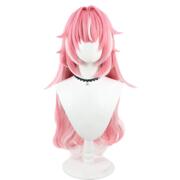PUKEY GODDESS SHOT TRICK ファム・スール コスプレウィッグ ピンク髪 ホワイトメッシュ ロングヘア キャラクター再現用 撮影・イベント向け