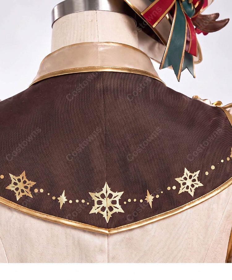ウマ娘 プリティーダービー メジロパーマー 赤心のトナカイさん コスプレ衣装 クリスマス勝負服 トナカイ風帽子付き S～XXL対応 撮影・イベント用-4