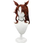 ウマ娘 プリティーダービー メジロパーマー［赤心のトナカイさん］コスプレウィッグ 耳・尻尾付き クリスマス勝負服Ver. コスプレ衣装用