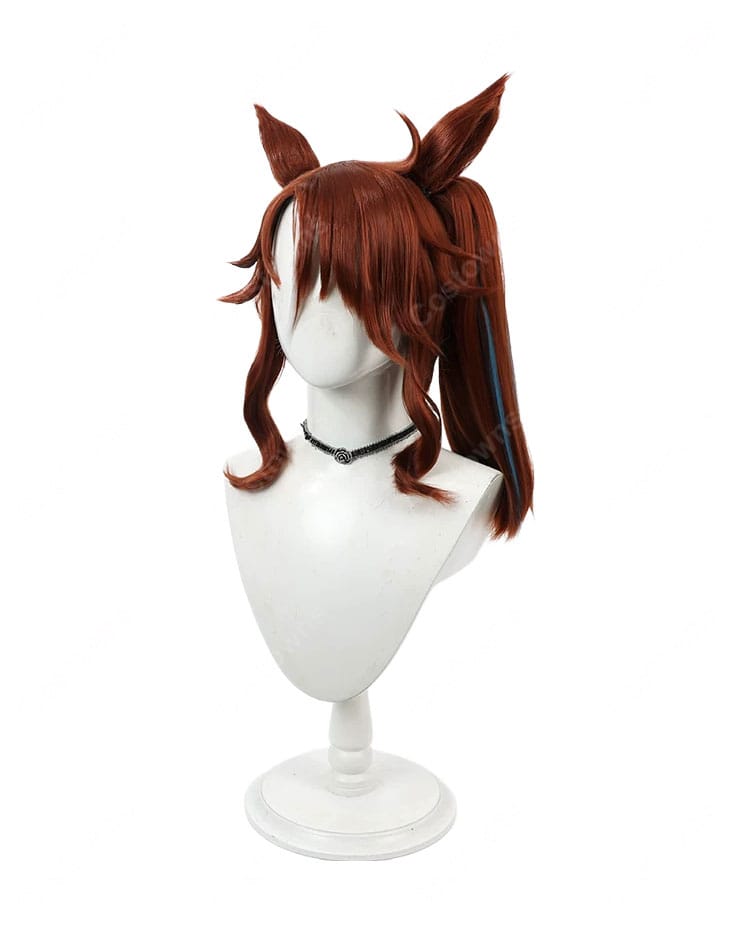ウマ娘 プリティーダービー メジロパーマー［赤心のトナカイさん］コスプレウィッグ 耳・尻尾付き クリスマス勝負服Ver. コスプレ衣装用-4