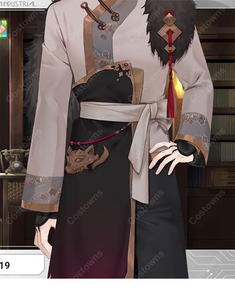 にじさんじ 加賀美ハヤト チャイナ衣装 コスプレ靴 2026年秋新衣装Ver. 黒ショートブーツ風 コスプレ衣装用シューズ 靴単品-4
