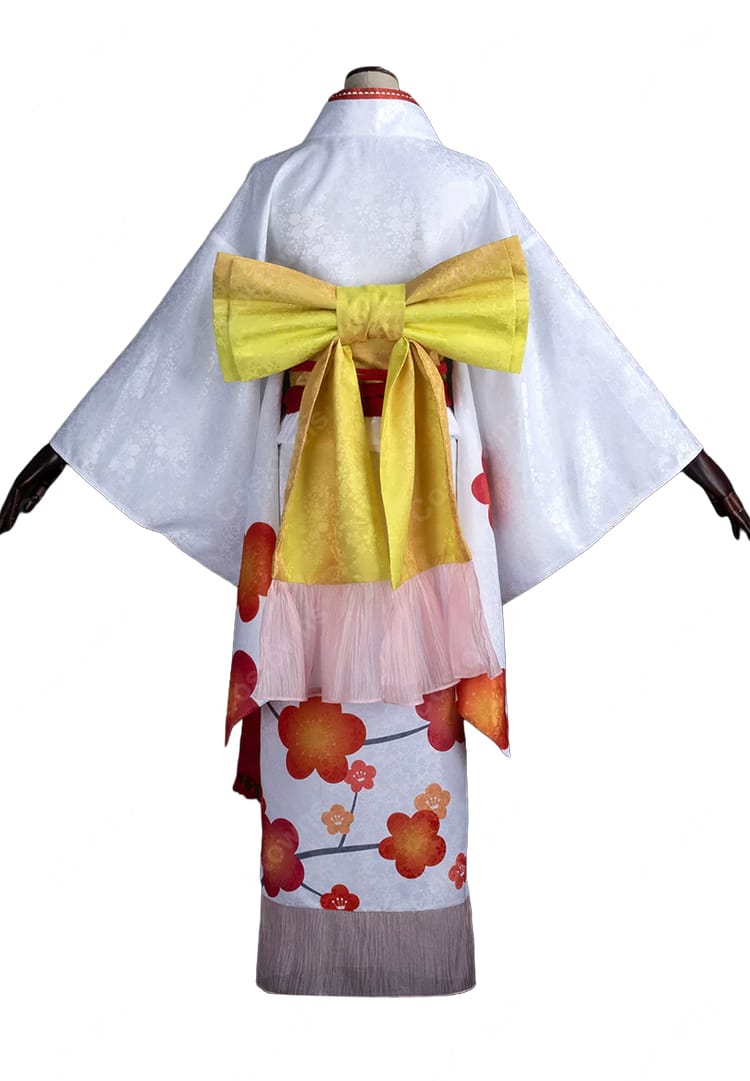 神様はじめました 桃園奈々生 晴れ着姿 2025新年ver. コスプレ衣装 花柄着物 帯・髪飾り付き COSTOWNS-3