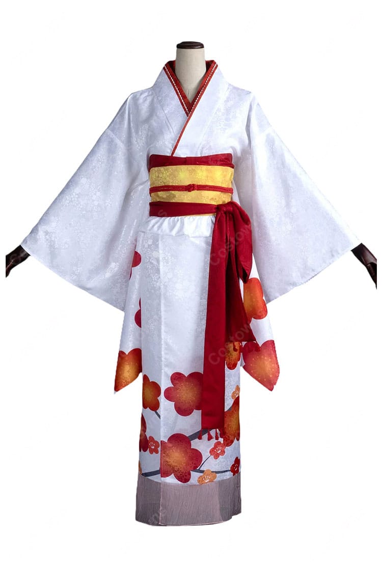 神様はじめました 桃園奈々生 晴れ着姿 2025新年ver. コスプレ衣装 花柄着物 帯・髪飾り付き COSTOWNS-2