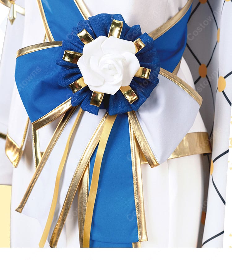 ウマ娘 プリティーダービー フジキセキ「ブランシュ・エトワール」勝負服コスプレ衣装｜マント・耳カチューシャ付き-7