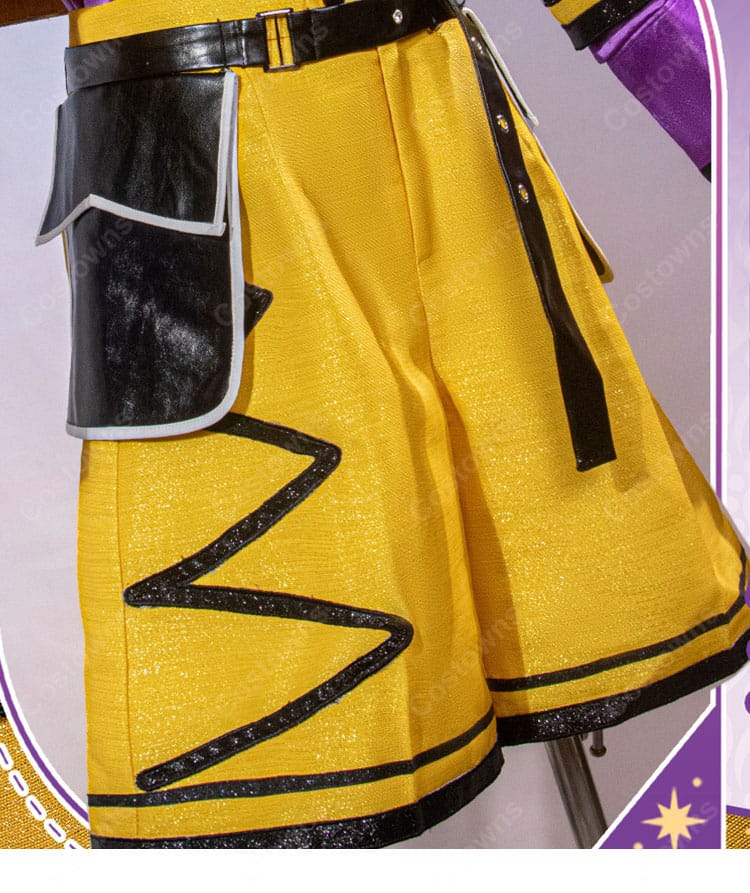 あんさんぶるスターズ！！ 2wink 葵ひなた 葵ゆうた アルバム『TRIP』衣装 コスプレ衣装 イエローのジャケットとショートパンツ-8