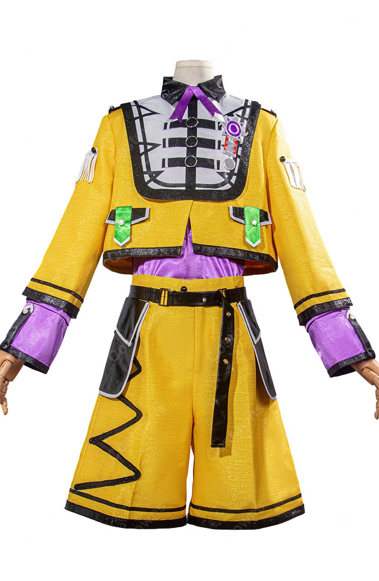あんさんぶるスターズ！！ 2wink 葵ひなた 葵ゆうた アルバム『TRIP』衣装 コスプレ衣装 イエローのジャケットとショートパンツ-2