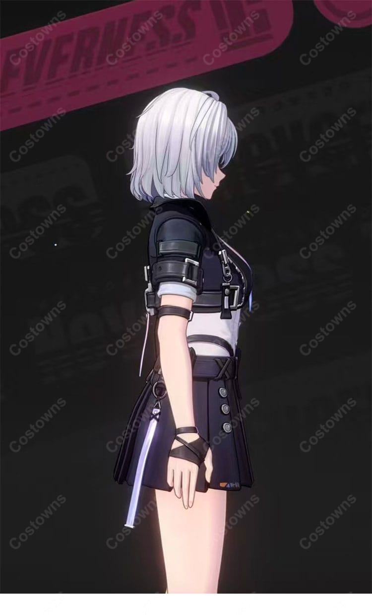 NTE: Neverness to Everness 異能者・零（女性主人公）鑑定士 コスプレ衣装 黒ジャケット・スカート オーダーメイド-3