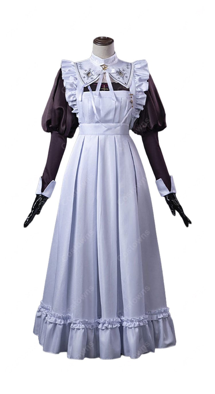 にじさんじ 壱百満天原サロメ 新衣装 メイド服・シスター服 コスプレ衣装 エプロン・ベール・燭台付き 撮影・イベント向け-2