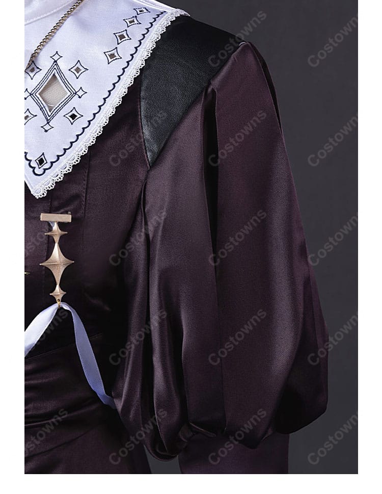 にじさんじ 壱百満天原サロメ 新衣装 メイド服・シスター服 コスプレ衣装 エプロン・ベール・燭台付き 撮影・イベント向け-7