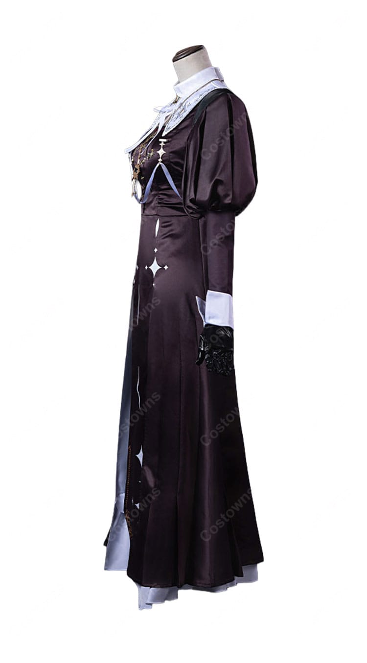 にじさんじ 壱百満天原サロメ 新衣装 メイド服・シスター服 コスプレ衣装 エプロン・ベール・燭台付き 撮影・イベント向け-4