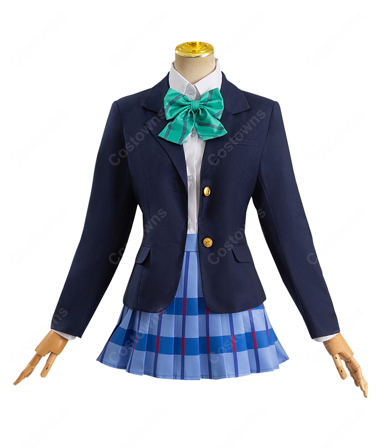 ラブライブ！ コスプレ衣装 緑の蝶ネクタイのディテール