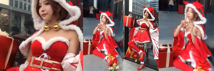 王者の栄光 貂蝉 コスプレ衣装 | クリスマス コスチューム コスプレ かわいい　赤い帽子 衣装 仮装 ハロウィーン