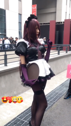 スカサハ メイド服 魔槍 師匠 コスプレ衣装 FGO コスチュームステージ服 ハロウィン クリスマス 仮装 全セット(240×423)