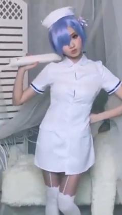 リゼロ ラム レム ナース コスプレ衣装『Re:ゼロから始める異世界生活（りぜろからはじめるいせかいせいかつ）』 看護師 ワンピース cosplay 仮装 変装(240×423)