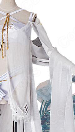 プラチナ 水着 コスプレ衣装 『アークナイツ/Arknights』 珊瑚海岸/CoralCoast 輝日の朝露 夏 cosplay 仮装 変装(240×423)