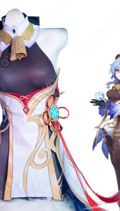 甘雨(かんう) コスプレ衣装 『原神』 璃月の会議場「月海亭」で、璃月七星の秘書 仮装・変装衣装(240×423)