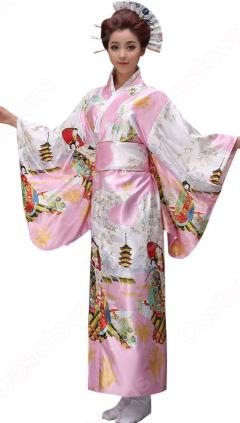 女性浴衣 和服 着物 日本伝統服 舞台衣装 コスプレ衣装 コスチューム 写真撮影 演出服 COT-A00542(240×423)