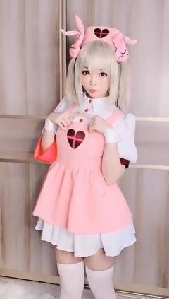 バーチャルYoutuber バーチャルナース 名取さな（なとりさな） ナース服 コスプレ衣装 コスプレウィッグ(240×423)