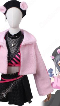 プロセカ 白石杏（しらいしあん） 「Beat Eater」 コスプレ衣装 『プロジェクトセカイ カラフルステージ！ feat. 初音ミク』 Vivid BAD SQUAD 相棒に伝える言葉 特訓後 cosplay 仮装 変装(240×423)