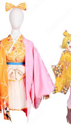 鏡音リン 桜ミク コスプレ衣装(240×423)