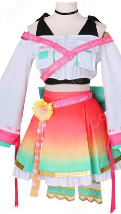 スクフェス 嵐千砂都（あらしちさと） コスプレ衣装 『ラブライブ！ スクールアイドルフェスティバル』 Liella! ＜パワフルペイント編 ステップストリート＞ 覚醒後 cosplay 仮装 変装(240×423)