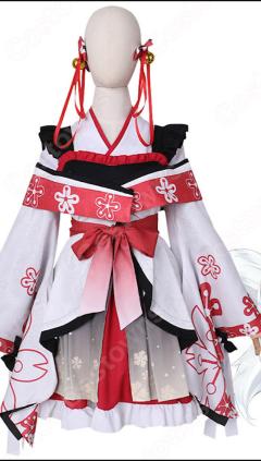 韓国の黒白狐 有栖マナ コスプレ衣装 VTuber 「ぱりぷろ」 cosplay 仮装 変装(240×423)