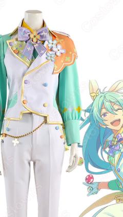 あんスタ Puffy☆Bunny衣装 葵ひなた 影片みか 日々樹渉 天城一彩 仙石忍 コスプレ衣装 『あんさんぶるスターズ！！』 Puffy☆Bunny（パフィー・バニー） SHUFFLE×Easter to you☆ cosplay 仮装 変装(240×423)