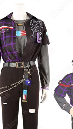 あんスタ Crazy:B & UNDEAD U.S.A.衣装 コスプレ衣装 『あんさんぶるスターズ！』 COVER SONG 01 スカウト MV衣装 朔間零 羽風薫 大神晃牙 乙狩アドニス 天城燐音 HiMERU 桜河こはく 椎名ニキ cosplay 仮装 変装(240×423)