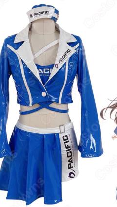 ホロライブ レースクイーン衣装 パシフィック×ホロライブレーシングプロジェクト コスプレ衣装 VTuber PACIFIC RACING TEAM × hololive cosplay 仮装 変装(240×423)