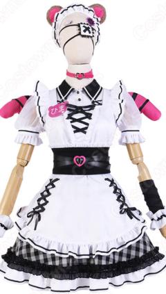 にじさんじ 本間ひまわり 地雷系メイド衣装 コスプレ衣装 メイド服 新衣装 VTuber cosplay 仮装 変装(240×423)