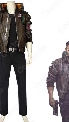 サイバーパンク2077 主人公V 男性 コスプレ衣装 ゲーム cosplay 仮装 変装 セット(240×423)