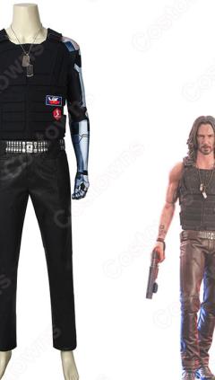サイバーパンク2077 ジョニー・シルヴァーハンド コスプレ衣装 ロバート・ジョン・リンダー cosplay 仮装 変装 セット(240×423)