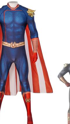 ザ・ボーイズ ホームランダー コスプレ衣装 スーパーヒーロー ジョン 全身タイツ ハロウィン衣装 仮装 変装(240×423)