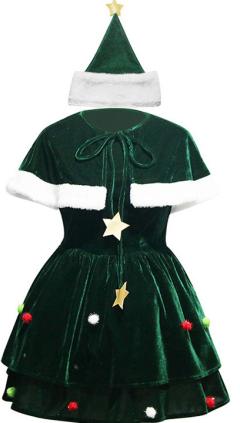 クリスマス 衣装 緑 クリスマスツリー コスプレ クリスマス テーマパーティー衣装 大人用(240×423)