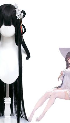 アズールレーン 逸仙（イーシェン） 螓首蛾眉 コスプレウィッグ(240×423)