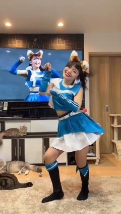 ファイターズガール コスプレ衣装 ユニホーム 野球 応援 チアガール 仮装(240×423)