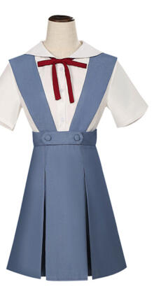 綾波レイ 惣流・アスカ・ラングレー コスプレ衣装 新世紀エヴァンゲリオン 制服(240×423)