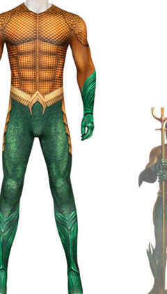 アクアマン／失われた王国 アーサー・カリー アクアマン コスプレ衣装 全身タイツ(240×423)