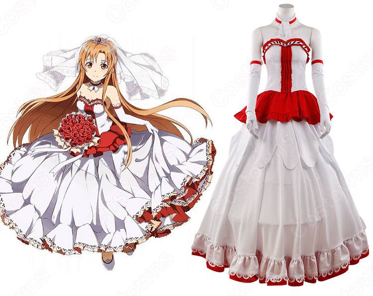 結城明日奈 コスプレ衣装 【ソードアート・オンライン】SAO ウエディングドレス 0