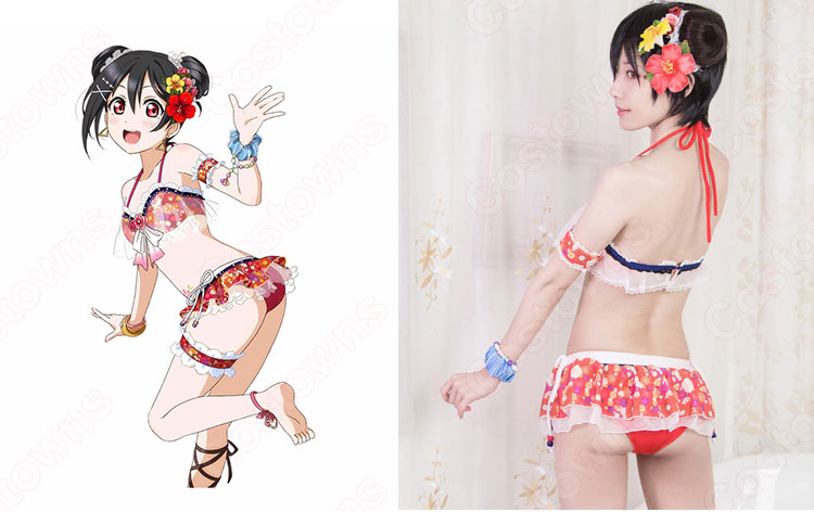 矢澤にこ コスプレ衣装 【ラブライブ!】〈プール編 にこにこハッピー覚醒後〉 水着 4