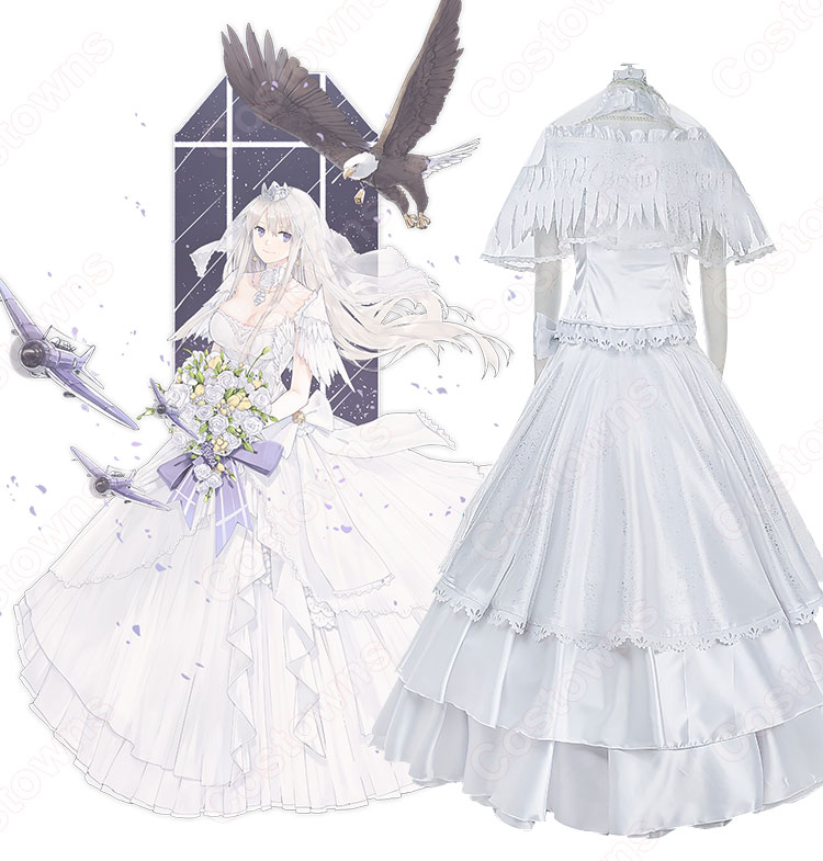 エンタープライズ　コスプレ衣装　【アズールレーン】　ユニオン　正規空母　(企业)　マリースター　結婚衣装 2