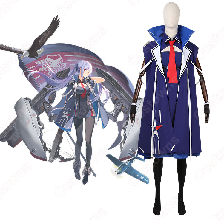 エセックス コスプレ衣装 アズールレーン Cosplay ユニオン 正規空母 初期衣装 オーダメイド可 Costowns エセックス コスプレ衣装 アズールレーン Cosplay ユニオン 正規空母 初期衣装 オーダメイド可 Costowns